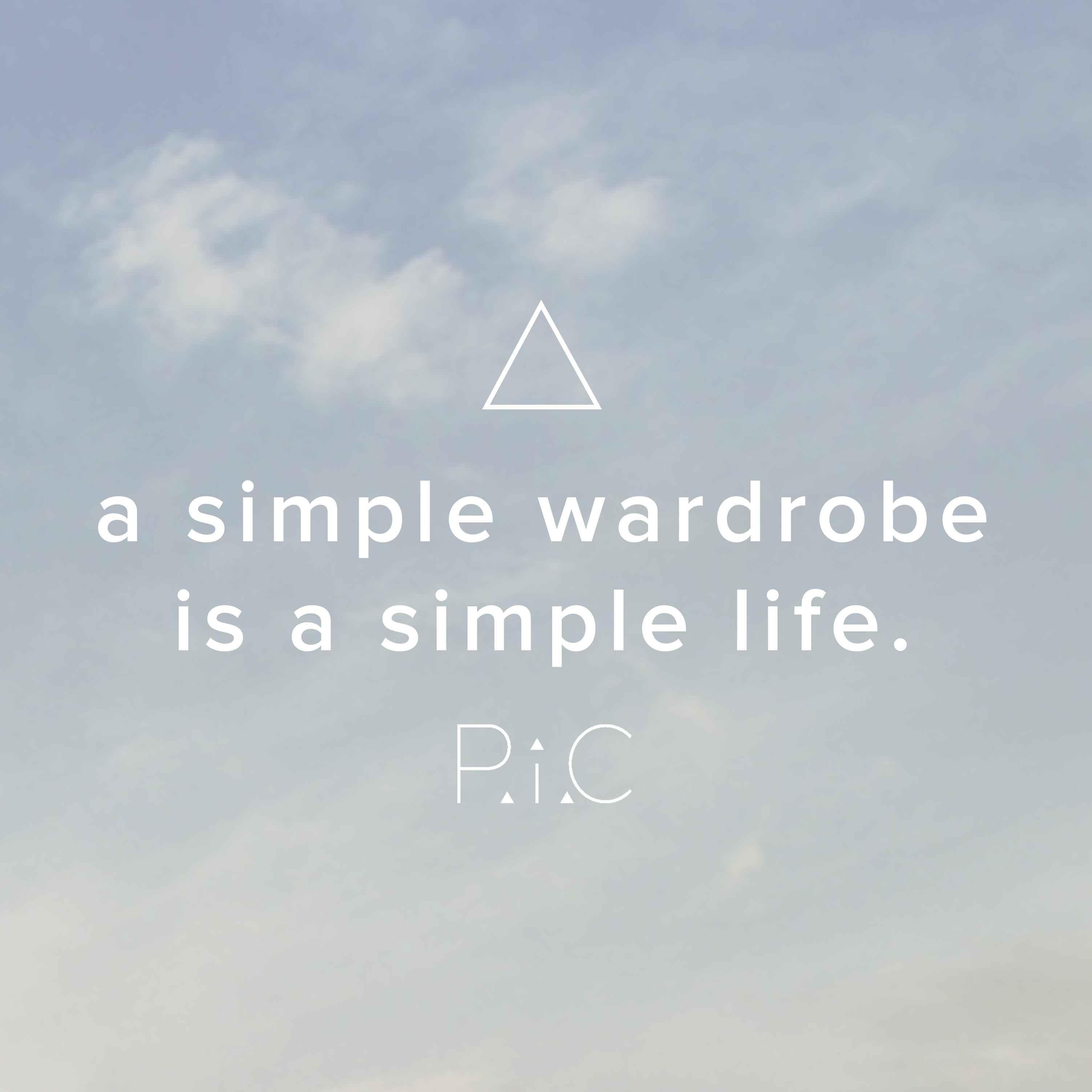 simple wardrobe